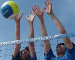 Beach volley bal field